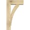Ekena Millwork Thorton Block Rough Sawn Bracket w/ Offset Brace, Douglas Fir, 6"W x 16"D x 28"H BKT0604X16X28THR05RDF - alternate 4
